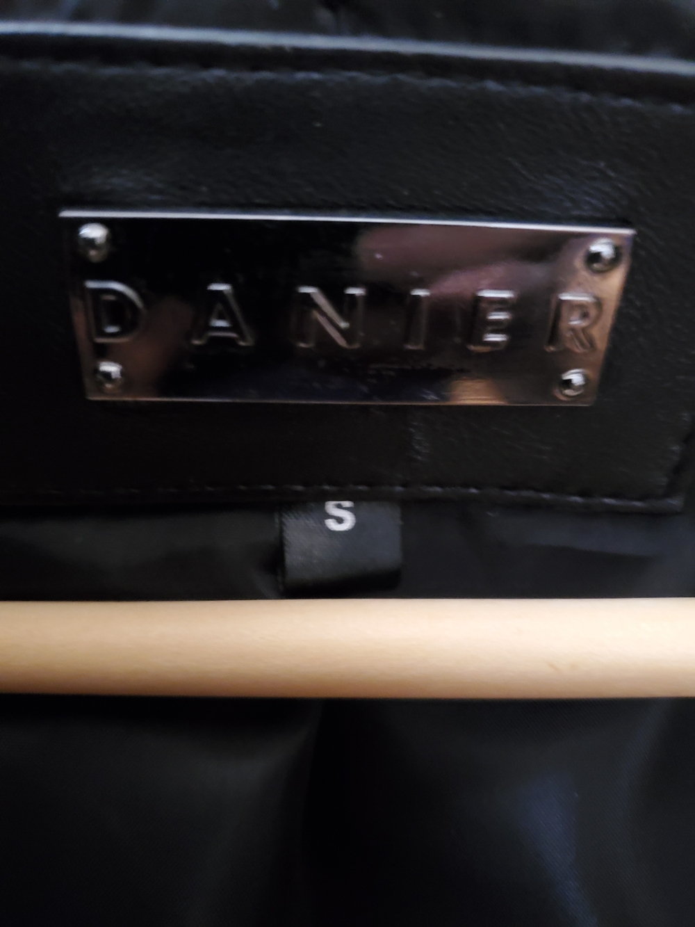 Danier Black Leather Moto Jacket - Picture 2 of 4
